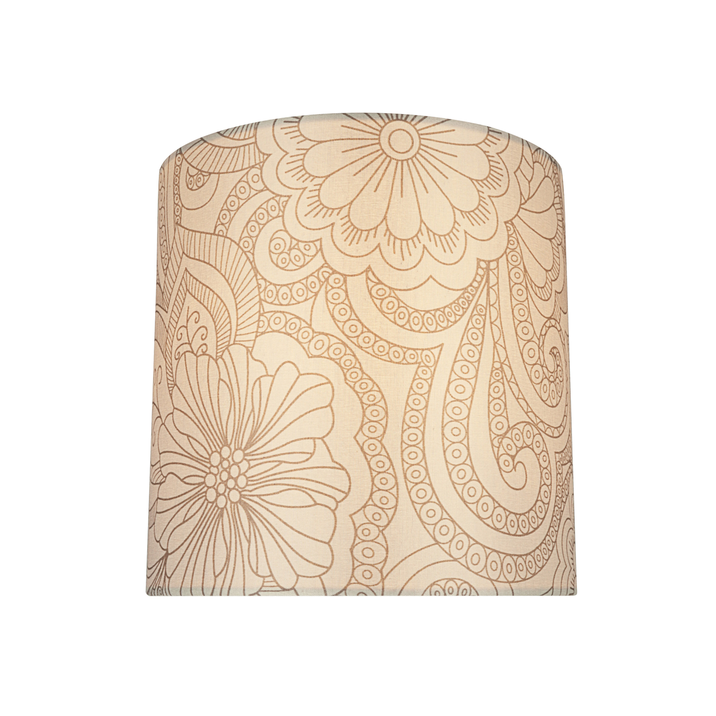 Straight drum on sale lamp shade