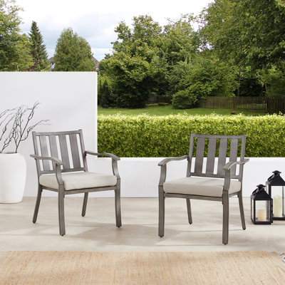 Fauteuil de patio en aluminium avec coussins Sunbrella Azur