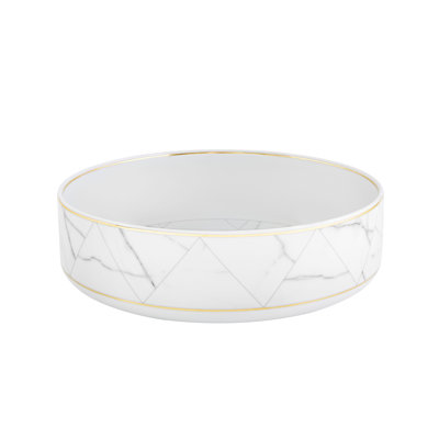 Carrara Porcelain Salad Bowl