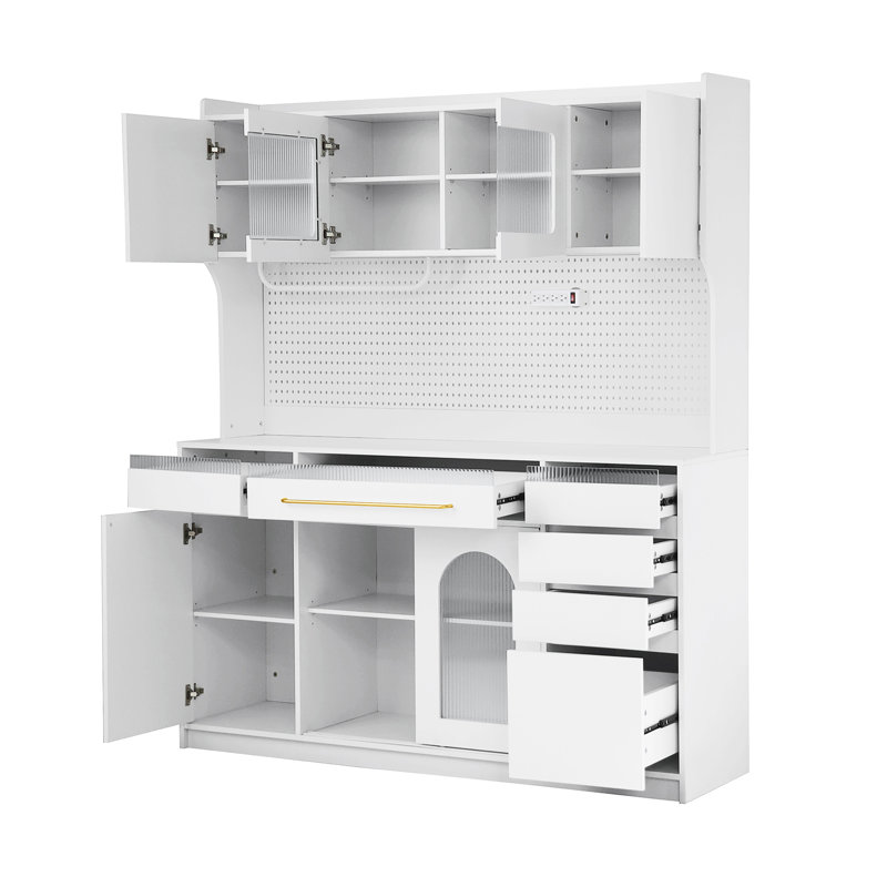 Buffet autoportant de 63 po de largeur avec huche TopMAX