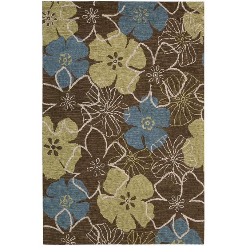 Reitman Wool Floral Indoor Rug, Rectangle 5' x 7'6"