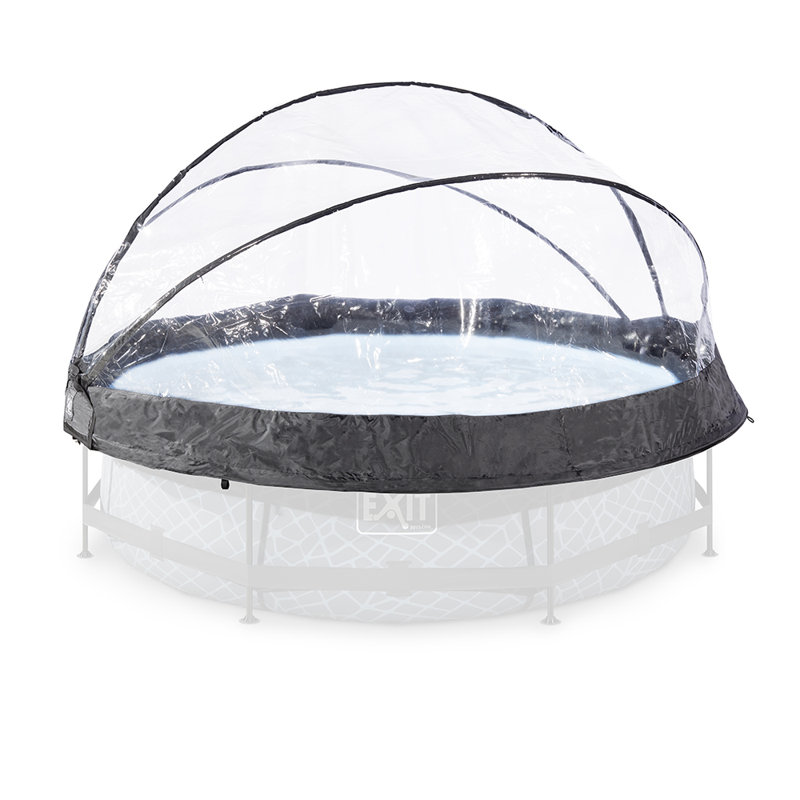 Steel Round Frame Set Pool H x W x L, 175" H x 320" W x 320" D