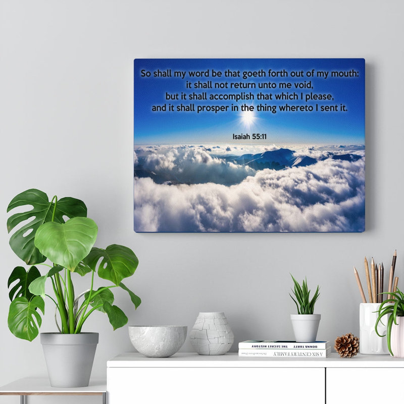 It Shall Not Return - Wrapped Canvas Textual Art, 18" H x 24" W x 1.25" D
