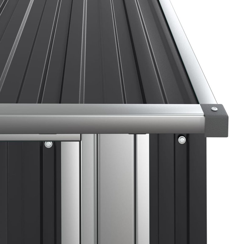 Remise de jardin en acier galvanisé vidaXL, Anthracite