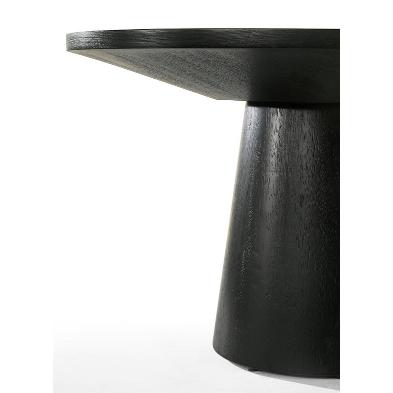 Table de bout ronde avec base piédestal