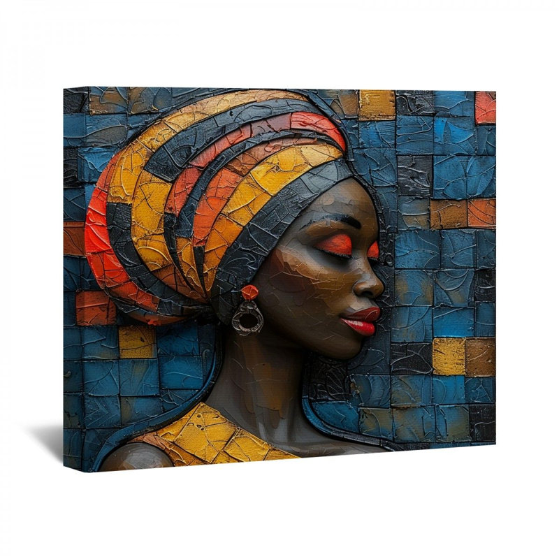 Portrait sur toile, H 11 po x l 14 po x P 3 po