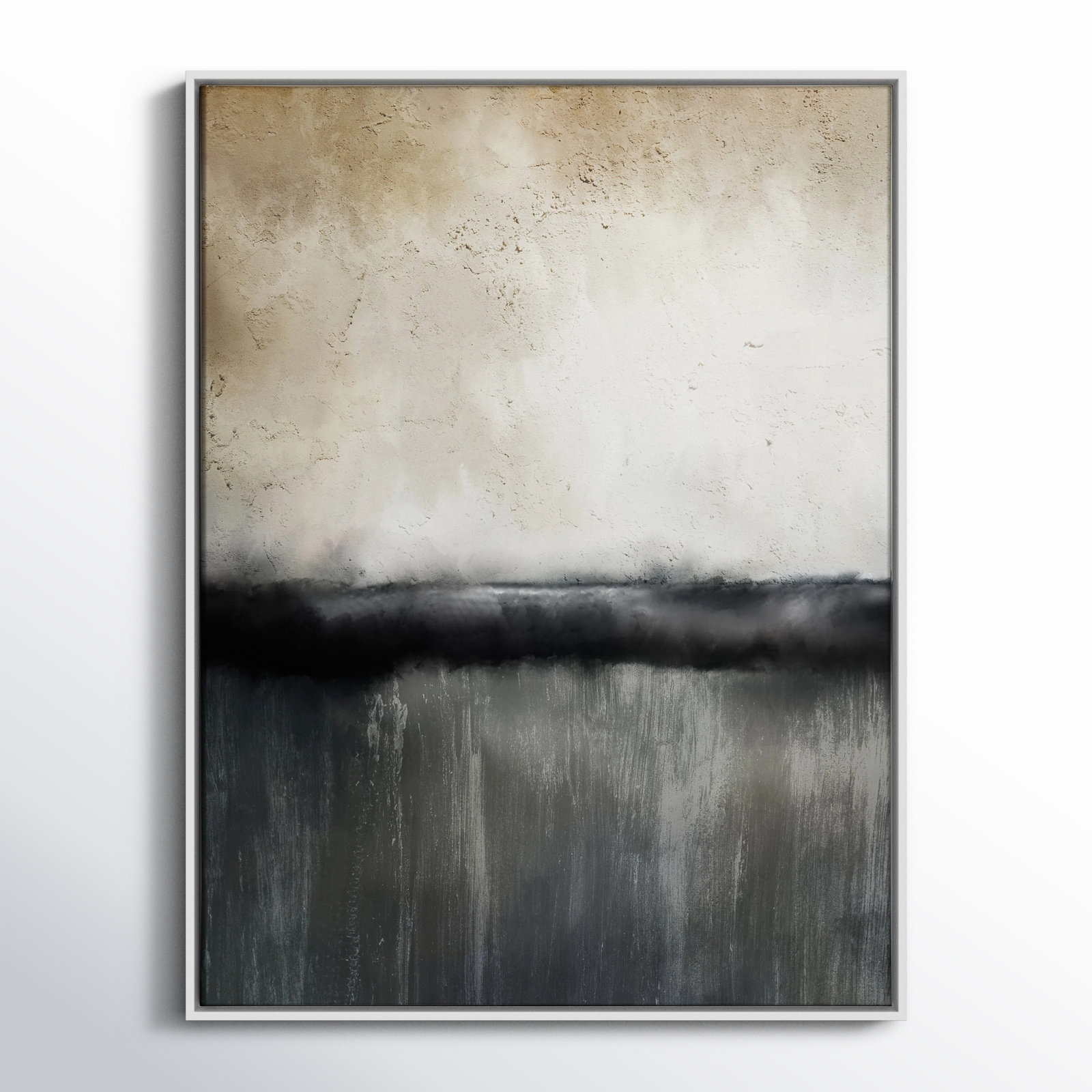 Sunset by Kimberly Allen Print, Picture Framed Canvas, 41.5" H x 31.5" W, White