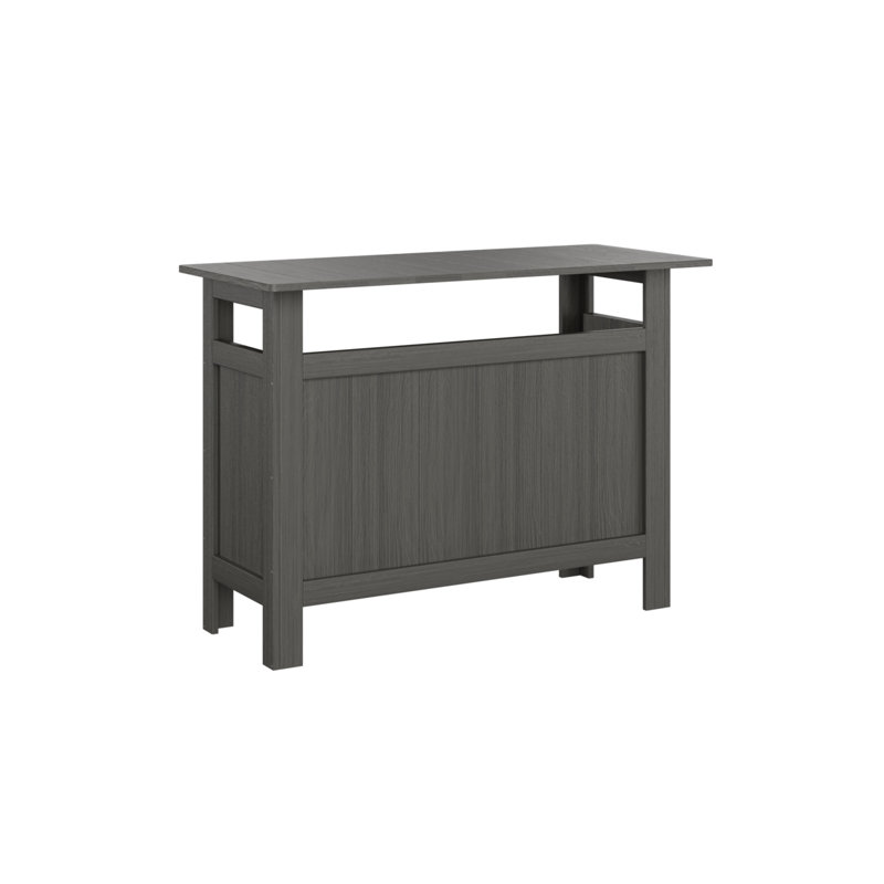 Outdoor Rectangle Bar Table, Coastal Gray