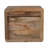 Solid Wood Wall Mounted Bedside, 2-Drawers, Brown