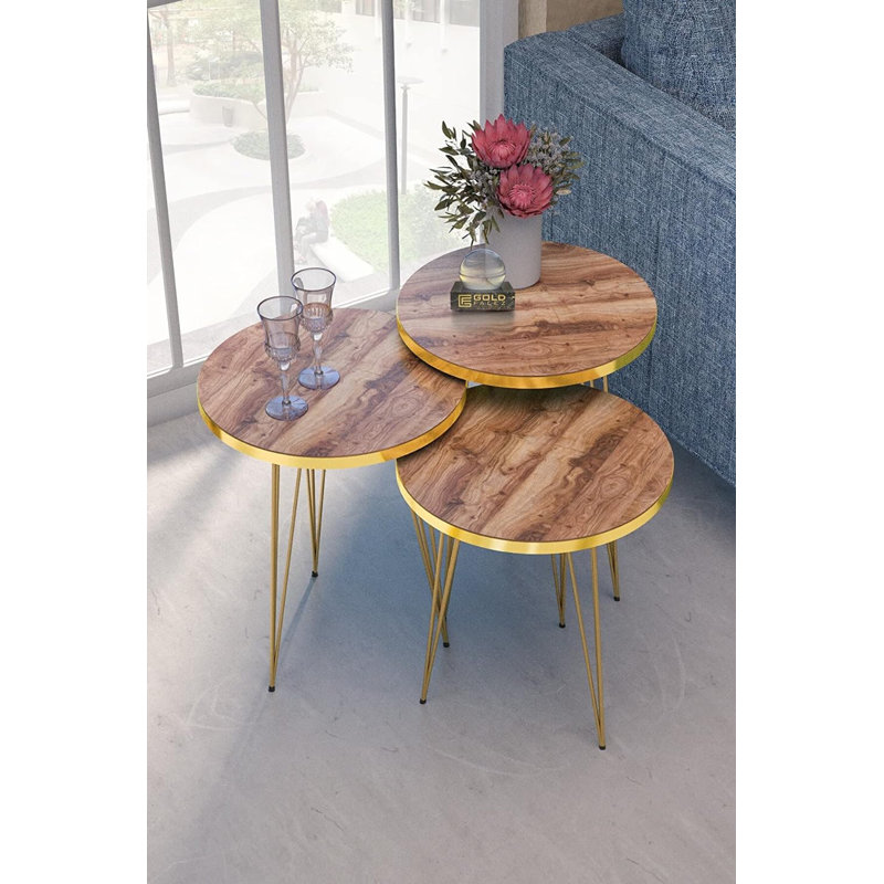 Mariann Nesting Tables, Walnut