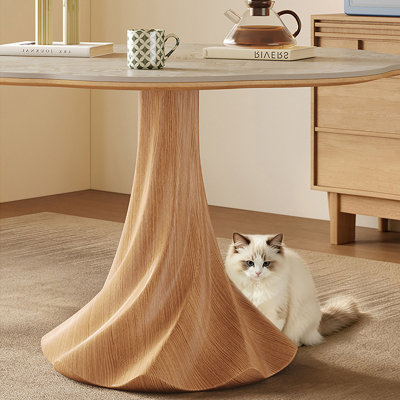 Cream Style Rock Slab Dining Table