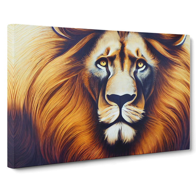 Stunning Lion - Wrapped Canvas