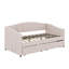 Twin Size Upholstered Daybed With Two Drawers-1007061137