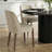 4 - Person Dining Table Sets With Round Table & 4 Upholstered Dining Chairs-1975620206