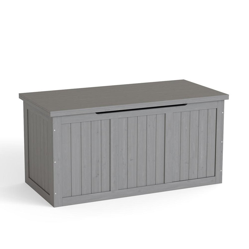 Banc de rangement élégant pour patio, H 41,75 po x l 45 po x P 20,25 po, Gris