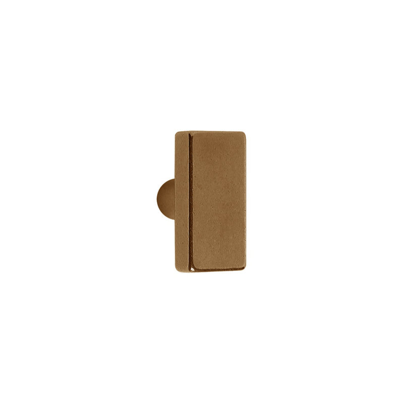 Bronze Rectangular Knob, Silicon Bronze Medium