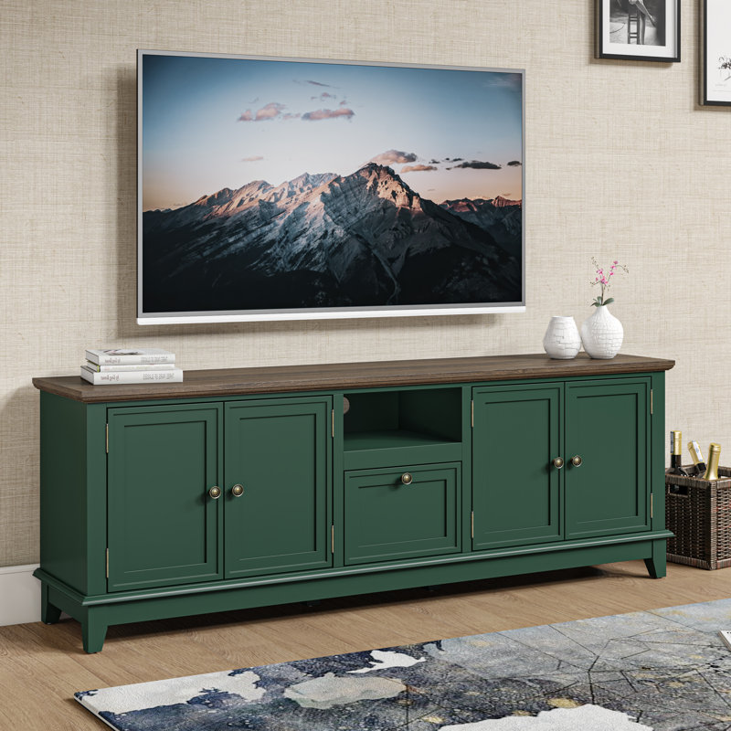 Amarapal Unfinished TV Stand for TVs up to 78", Green