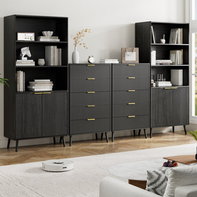 Garde-manger 71 po avec commodes