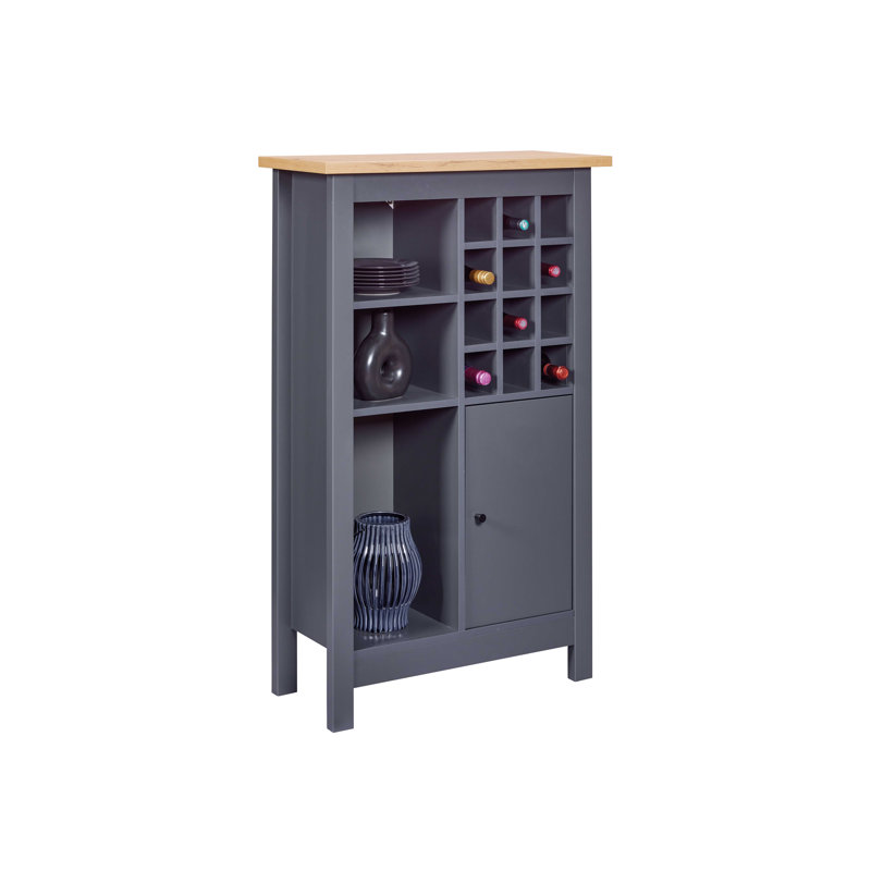Adaliz Wine Cabinet, Grey