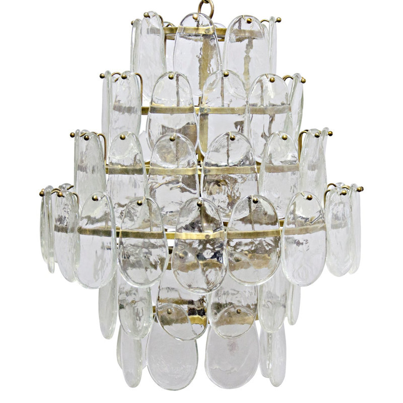 Lustre à niveaux unique et remarquable à 6 lumières