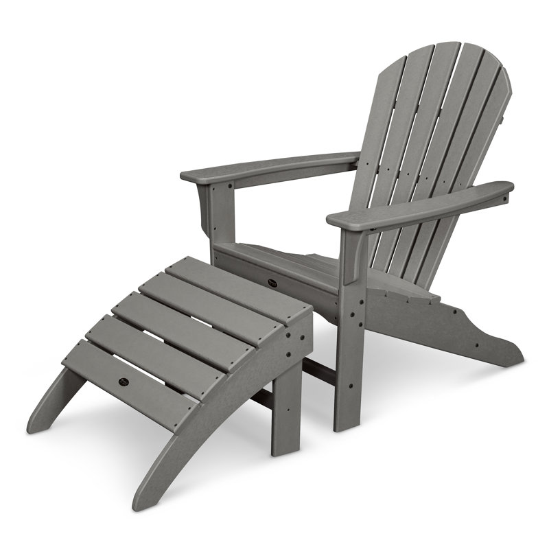 TREX Outdoors Yacht Club Shellback 2-Piece Adirondack Seating Set, Stepping Stone