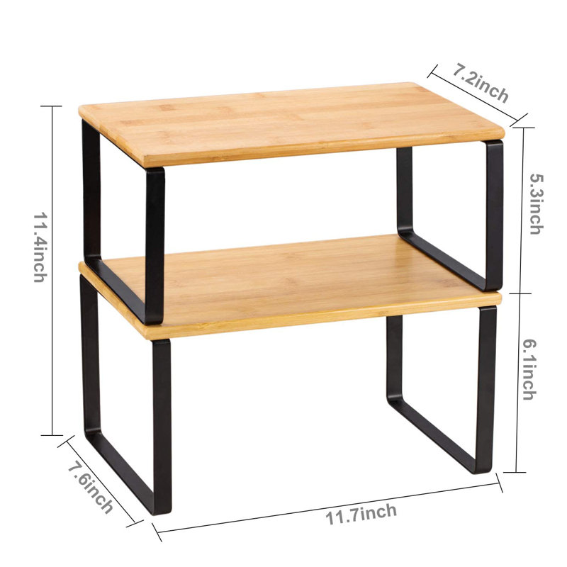 Cabinet Shelving Rack, Matte Black