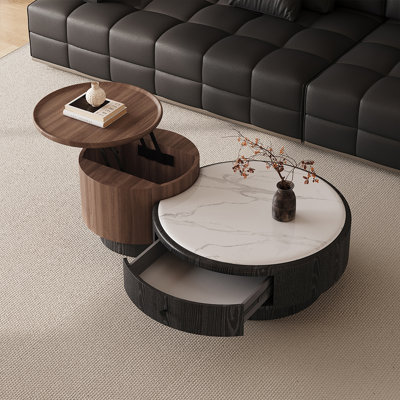 Table basse en pierre frittée de style italien