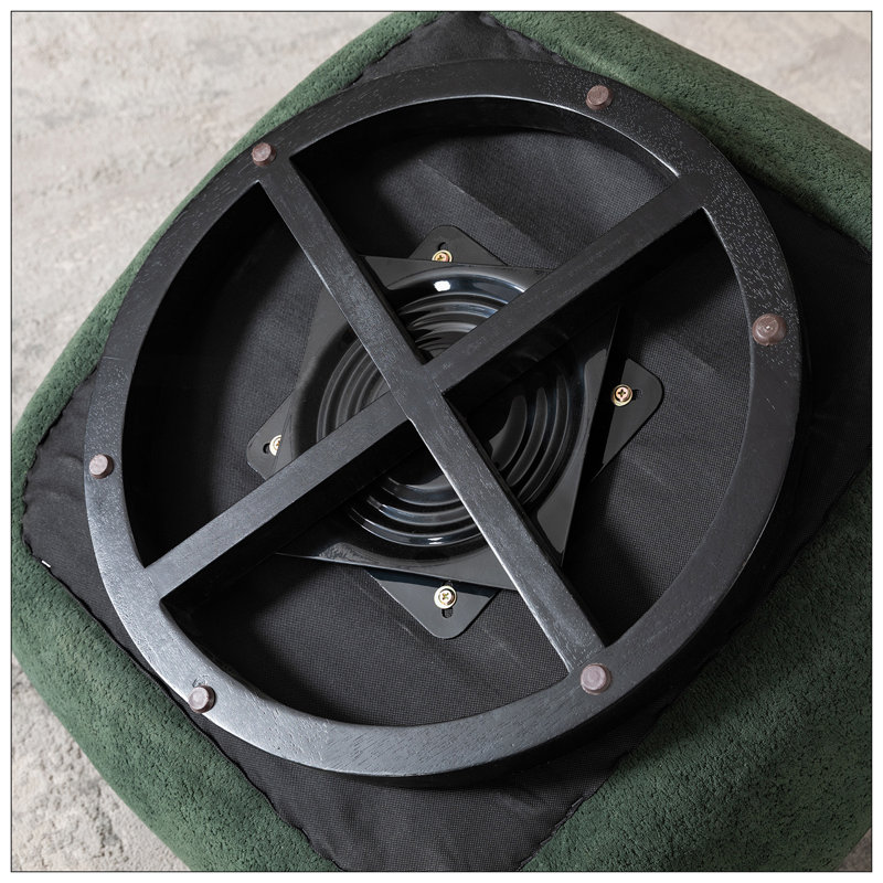 Chaise pivotante moderne et confortable pour divers espaces, rehaussant le style intérieur, Vert