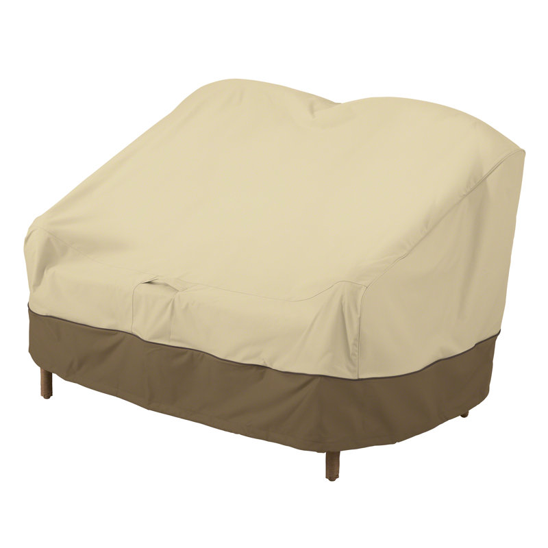 Paulding Outdoor Cover, 36" H x 53" W x 66" D, Tan/ Dark Brown