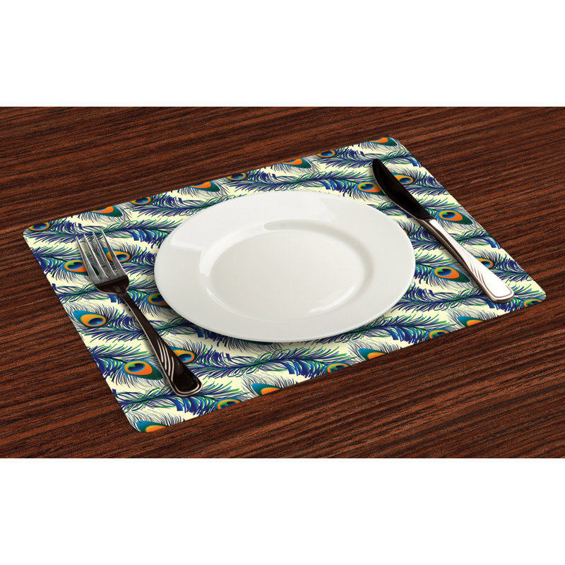 Polyester Abstract Rectangle Placemat