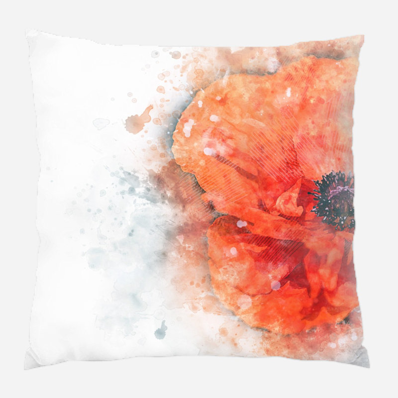 Coussin Poppy, Microsuède, Intérieur