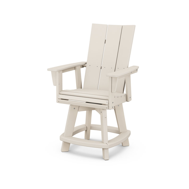 Chaise de comptoir pivotante Modern Curveback Adirondack, Sable