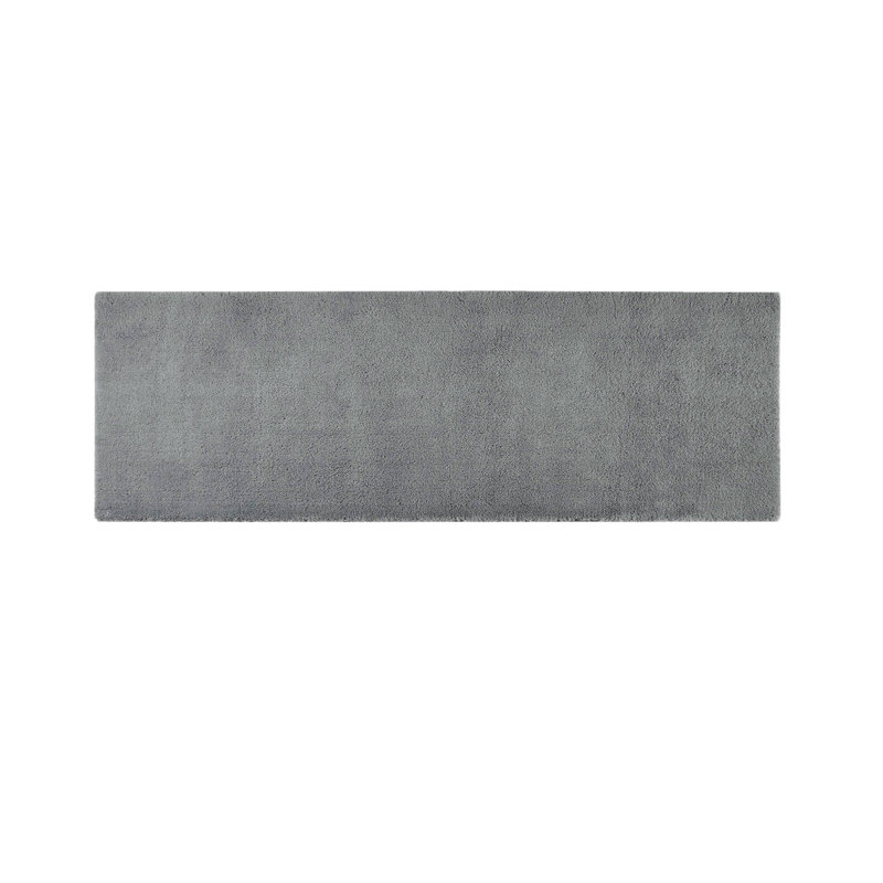 Tapis pour salle de bain Marshmallow, L 72 po x l 24 po, Gris