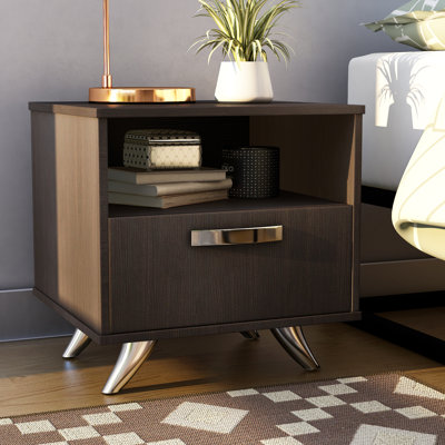 40cm W Manufactured Wood Bedside Table