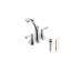 Robinet de lavabo de salle de bain central à 2 poignées avec ensemble de drain Contour Collection-10280560