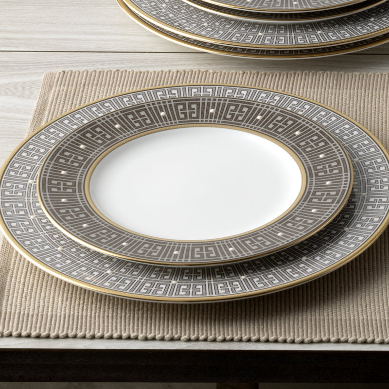 Noritake Infinity Salad Plates, 8-1/2", Bronze