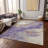 Machine Washable Indoor/Outdoor Xhevrie Purple Rug-3438065