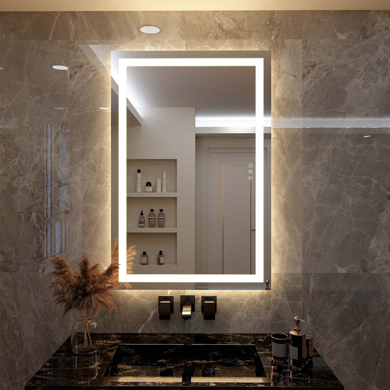 Kamiera Rectangle Wall Mirror, 48" x 32"