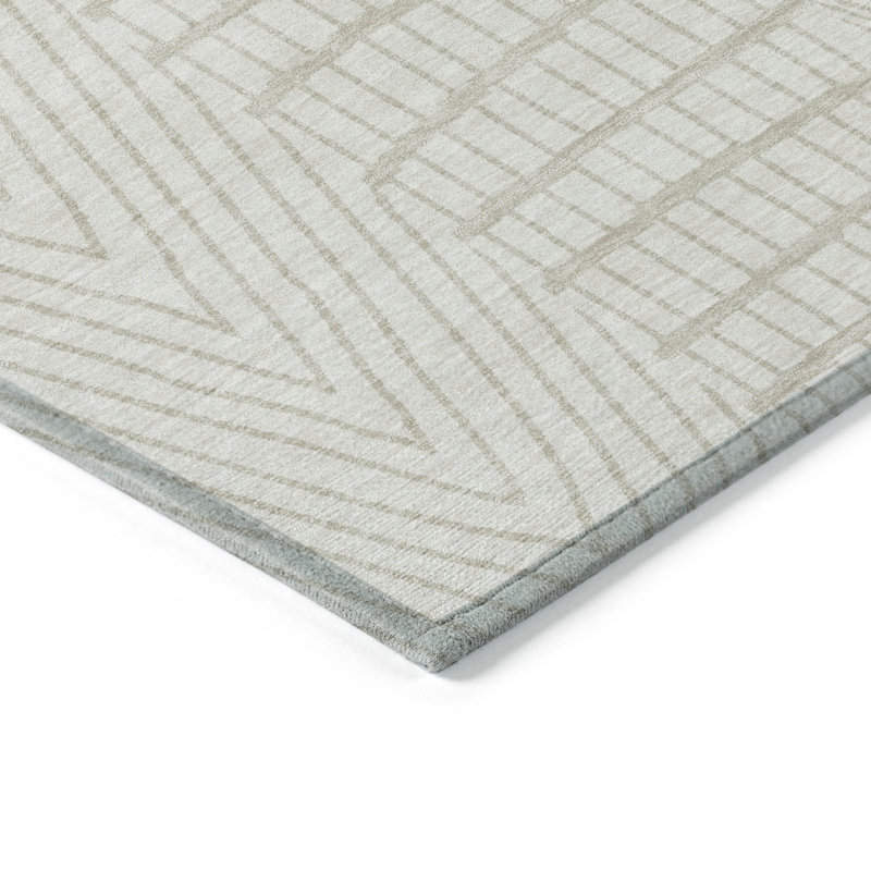  Machine Washable Indoor/Outdoor Chantille ACN990 Green Area Rug, Rectangle 9' x 12'