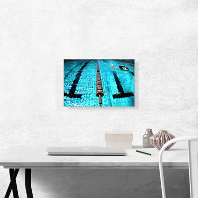 " Swimming Olympic Pool Swimmer " Color Photography Print