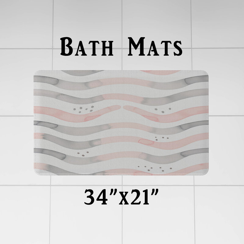 Shower Curtain w/ Bathmat, 70"W x 72"H