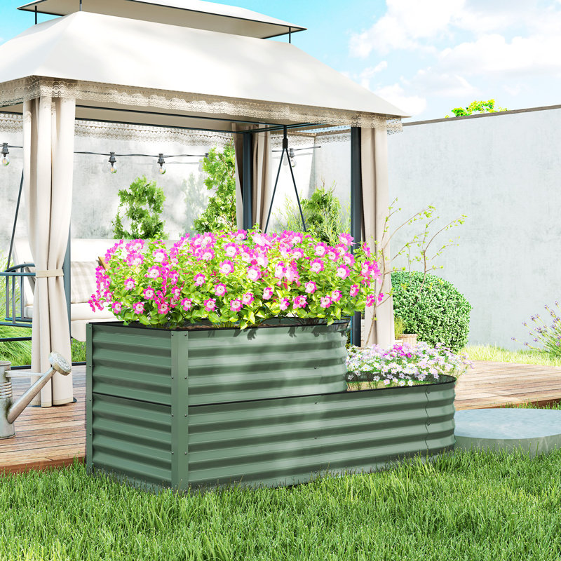 Raised Garden Bed, Light Green
