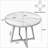 31.5" Dining Table, Industrial Kitchen Dinner Table with Metal Base