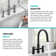 KRAUS Oletto Touchless Sensor Bridge Kitchen Faucet With Pull-Down Sprayhead