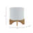 8" Textured Planter W/ Stand-1785185996