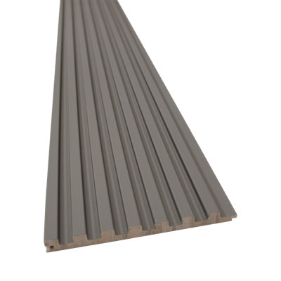94” X 5.75" Shiplap 3d Slat Wood Wall Panels With End Cap – Acoustic Shiplap Paneling For Accent Walls, Ceilings & Commercial Spaces