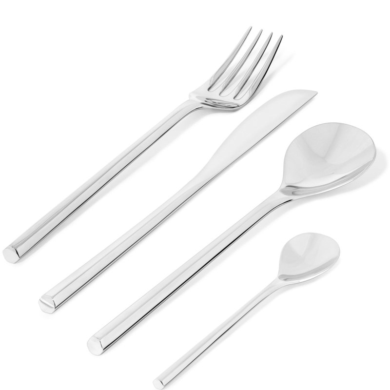 Mu 24 - Piece Stainless Steel Flatware Set - Service for 6