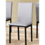 Chaises de salle à manger avec cadre en métal gris et similicuir, de 4 - Collection Graceful Option
