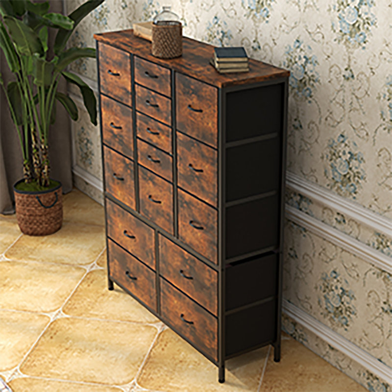 15 Fabric Drawer Storage Rack, Brown