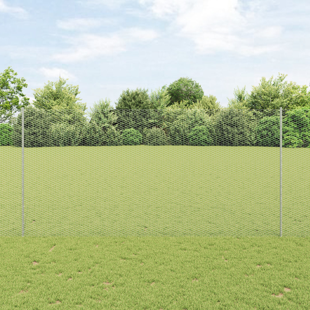 Fence with Post Segment Outdoor Barrier Garden Terrace Divider Boundary